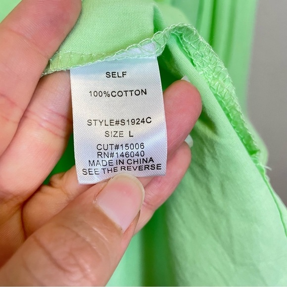 Signature8 Lime Oversized Poplin Button Down Shirt
Size Large - Picture 10 of 11